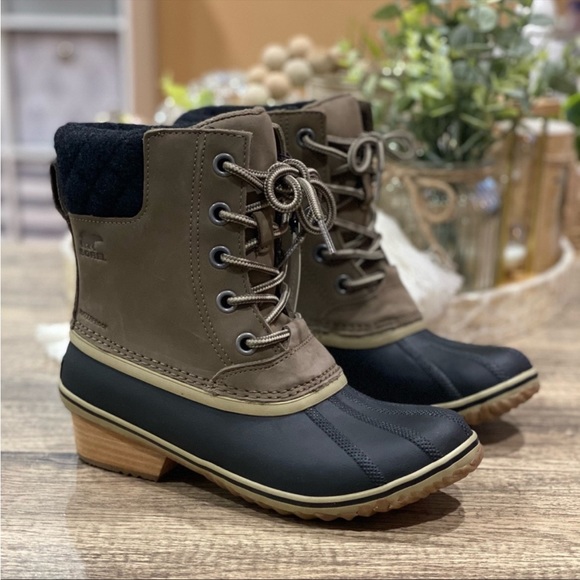 Sorel Boots Slimpack Lace II Waterproof Sorel Boot Winter Snow Rain Boots - Picture 2 of 9